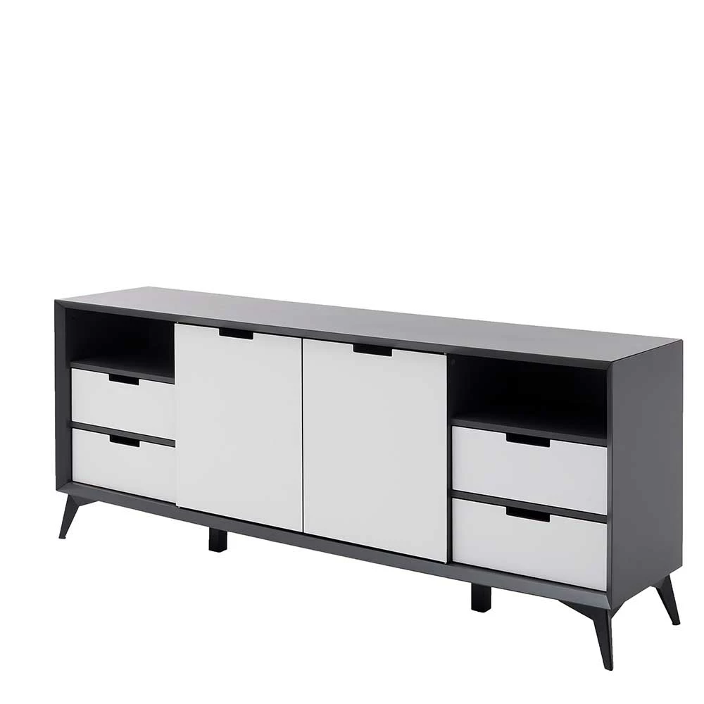Am billigsten ⭐ 180x73x40 Design Sideboard In Grau & Weiß - Vadids ⭐ 1 Am billigsten ⭐ 180x73x40 Design Sideboard In Grau & Weiß - Vadids ⭐