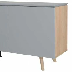 Rabatt 😀 180x76x45 Sideboard In Grau & Eiche - Buffalo ⭐ -Reanna Shop 180x76x45 sideboard in grau eiche skandi design buffalo 03