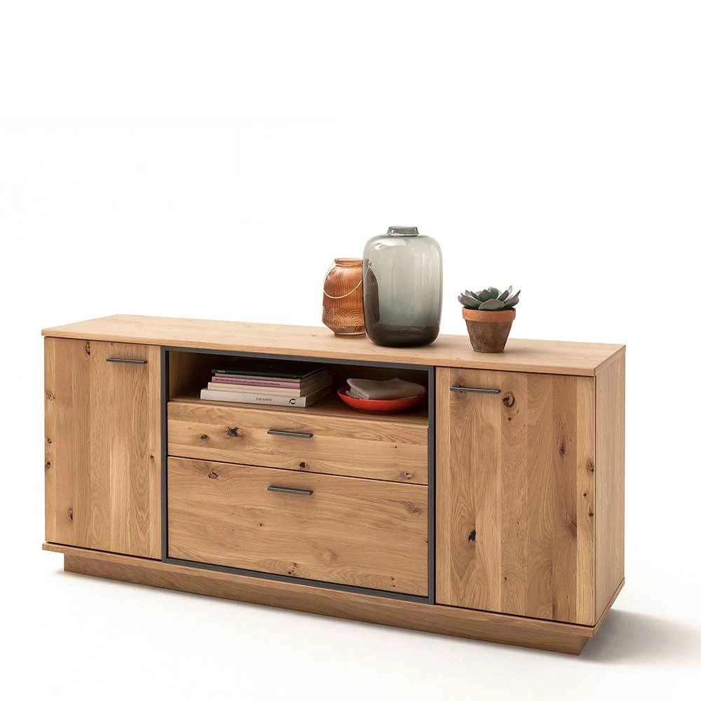 Bestpreis 🌟 180x81x44 Sideboard In Asteiche Bianco - Vedreda 👏 2 Bestpreis 🌟 180x81x44 Sideboard In Asteiche Bianco - Vedreda 👏 – Bild 2