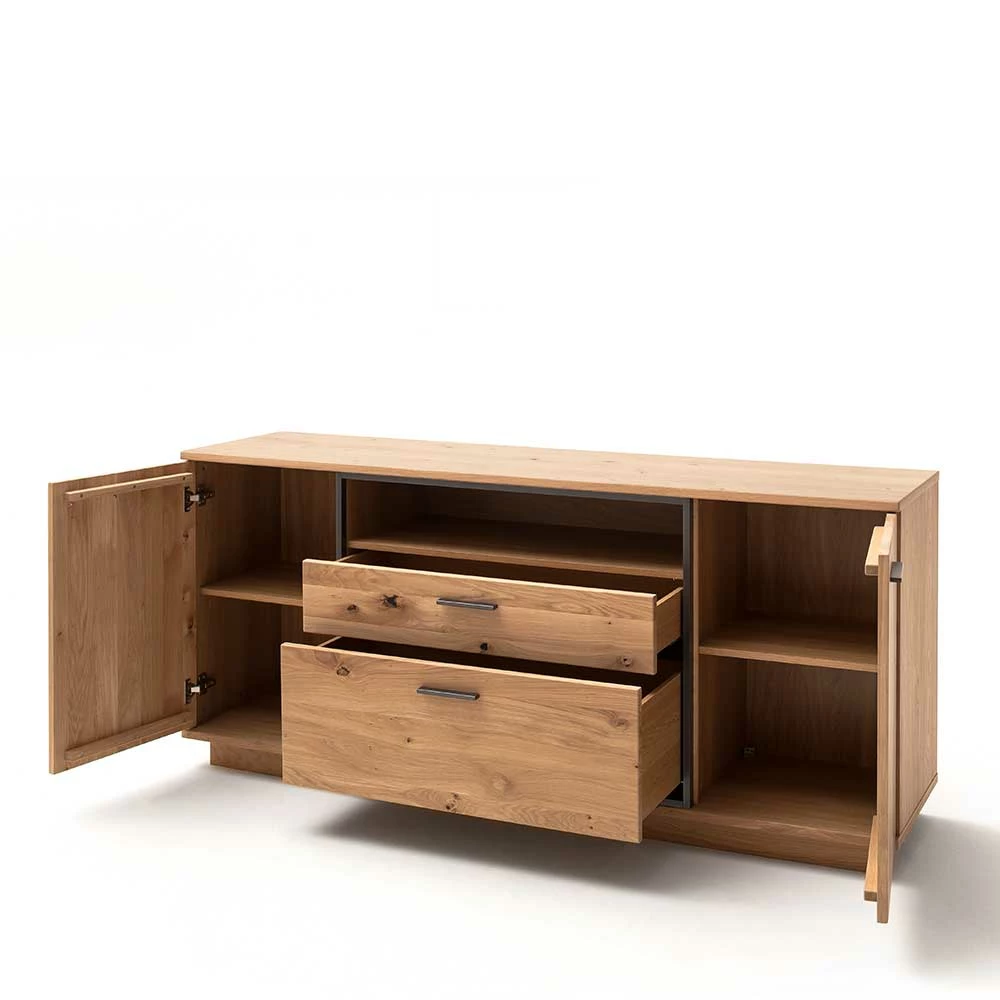 Bestpreis 🌟 180x81x44 Sideboard In Asteiche Bianco - Vedreda 👏 4 Bestpreis 🌟 180x81x44 Sideboard In Asteiche Bianco - Vedreda 👏 – Bild 4