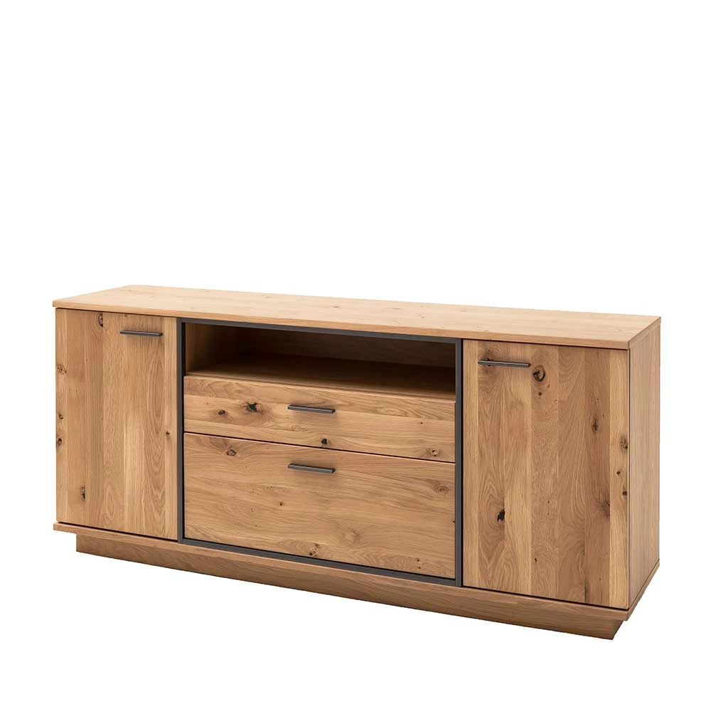 Bestpreis 🌟 180x81x44 Sideboard In Asteiche Bianco - Vedreda 👏 1 Bestpreis 🌟 180x81x44 Sideboard In Asteiche Bianco - Vedreda 👏