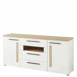 Blitzangebot 😉 180x81x44 Sideboard In Weiß & Wildeiche Dekor - Cicek 👏