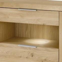 Bester Verkauf 😉 180x85x42 Sideboard In Wildeiche Bianco - Vegrilo 🔔 -Reanna Shop 180x85x42 sideboard in wildeiche bianco furniert mit griffen aus metall vegrilo 03