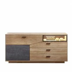 Bestpreis 😉 180x85x45 Design Sideboard Auf Sockel - Wokenva 👏