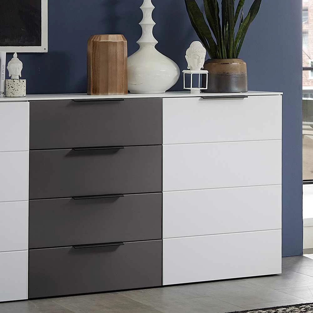 Budget ⌛ 180x91x45 Anrichte In Weiß & Grau MDF - Risov ❤️ 3 Budget ⌛ 180x91x45 Anrichte In Weiß & Grau MDF - Risov ❤️ – Bild 3