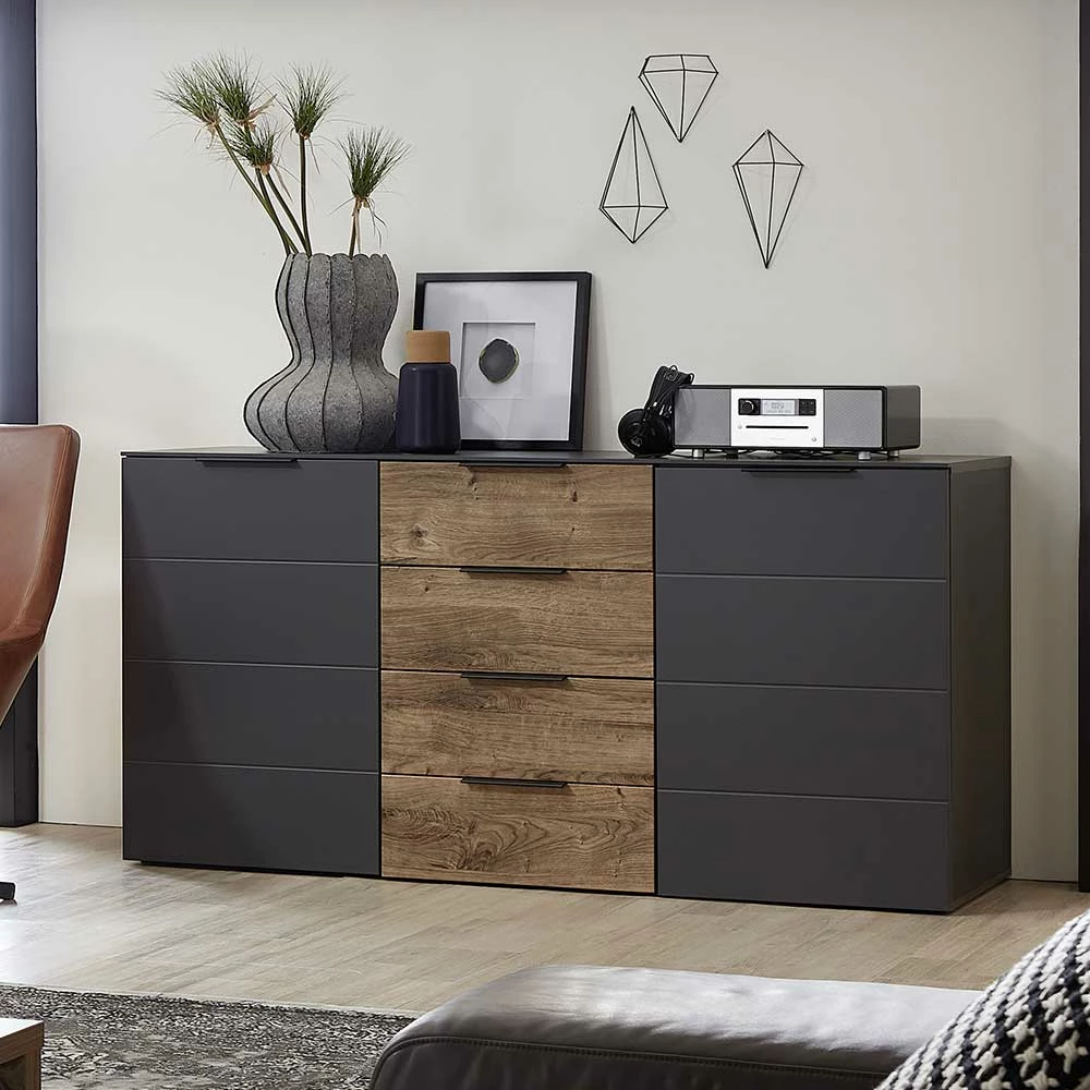 Budget 😀 180x91x45 Anrichte Mit Vier Schubladen - Nivita 🔔 2 Budget 😀 180x91x45 Anrichte Mit Vier Schubladen - Nivita 🔔 – Bild 2