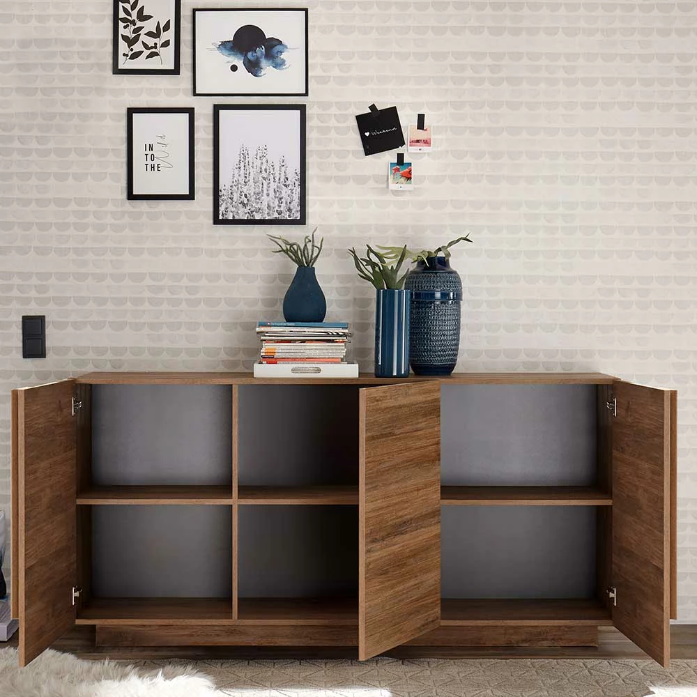 Neu 🥰 181x90x44 3-türiges Sideboard Mit Sockelgestell - Basento 🥰 3 Neu 🥰 181x90x44 3-türiges Sideboard Mit Sockelgestell - Basento 🥰 – Bild 3