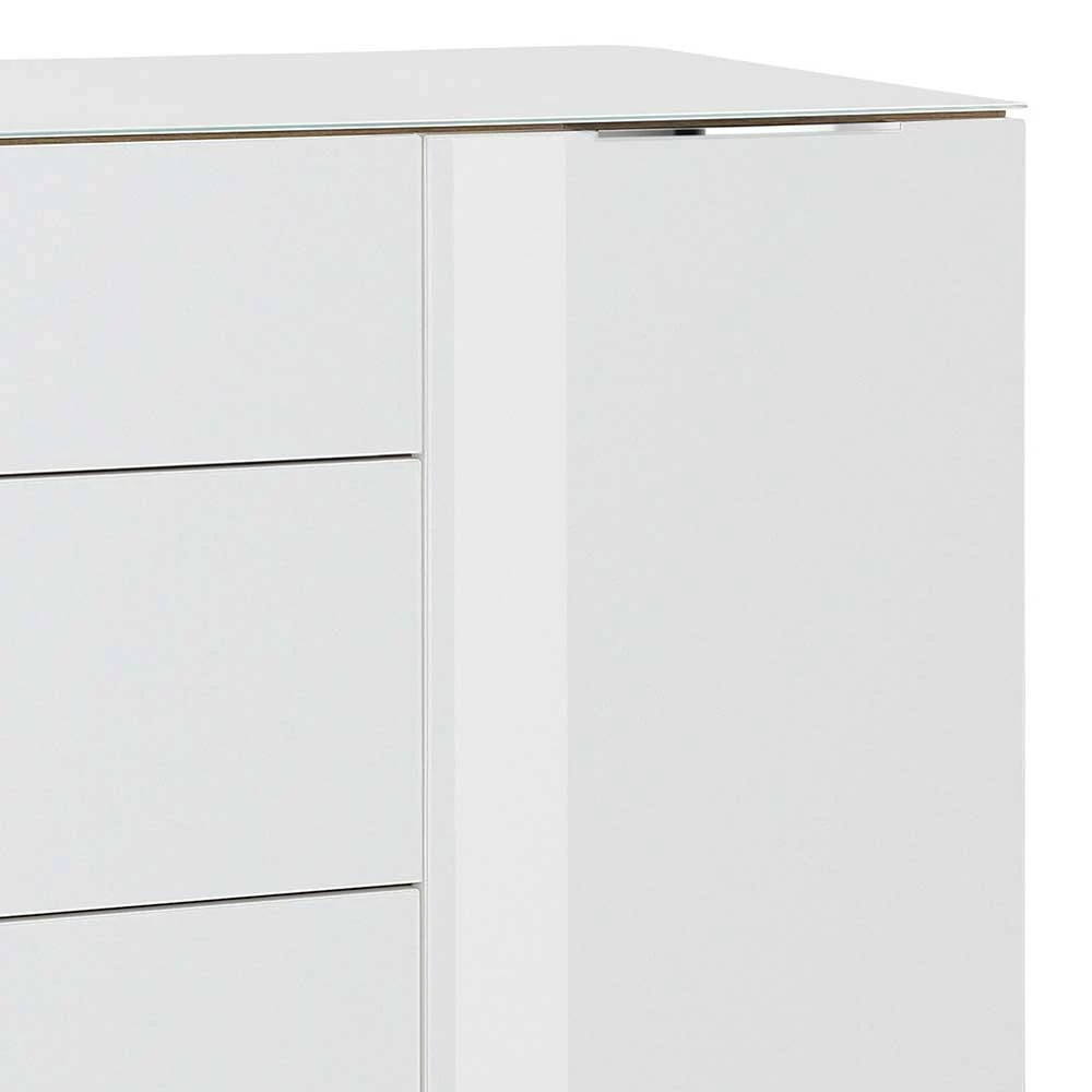 Budget ✨ 181x99x40 Hohes Sideboard In Weiß Glas - Ayfuna 👍 5 Budget ✨ 181x99x40 Hohes Sideboard In Weiß Glas - Ayfuna 👍 – Bild 5