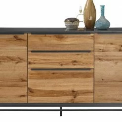 Beste Bewertungen von ⭐ 184x85x40 Industrial Anrichte Mit Bügelgestell Aus Metall - Rajesvan 🤩 -Reanna Shop 184x85x40 industrial anrichte mit buegelgestell aus metall wildeiche furnier rajesvan 05