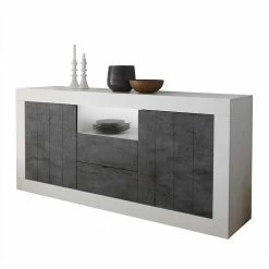 Budget 🔥 184x86x43 Sideboard Modern Zweifarbig - Voskala ❤️