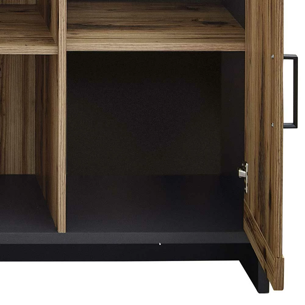 Auslauf ⭐ 184x89x45 Sideboard In Rustikalem Holz Dekor - Olegana 🛒 6 Auslauf ⭐ 184x89x45 Sideboard In Rustikalem Holz Dekor - Olegana 🛒 – Bild 6