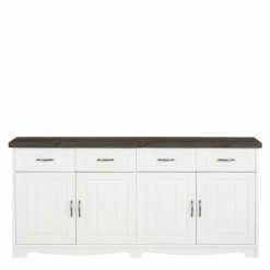 Neu 🎉 194x91x37 Holzanrichte In Weiß & Grau - Ayrinu 👏 8 Neu 🎉 194x91x37 Holzanrichte In Weiß & Grau - Ayrinu 👏 -Reanna Shop 194x91x37 holzanrichte in weiss grau aus massivholz mit metallgriffen ayrinu 02