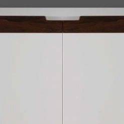 Coupon 🌟 2-türige Design Kommode In Weiß & Nussbaum - Onesty ✨ 9 Coupon 🌟 2-türige Design Kommode In Weiß & Nussbaum - Onesty ✨ -Reanna Shop 2 tuerige design kommode in weiss nussbaum mit buegelgestell aus metall onesty 03