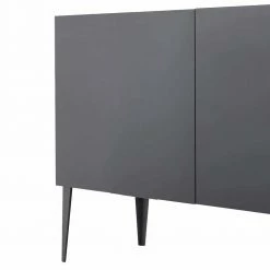 Bestes Angebot 😉 2-türiges Sideboard Mit Bodenfreiheit - Zialko III 💯 -Reanna Shop 2 tueriges sideboard mit bodenfreiheit in anthrazit 123x90 cm zialko iii 02