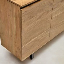 Am billigsten 🌟 200x78x40 Skandi Sideboard Mit Vier Türen - Pressin 👏 -Reanna Shop 200x78x40 skandi sideboard mit vier tueren aus akazie metall pressin 03