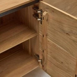 Am billigsten 🌟 200x78x40 Skandi Sideboard Mit Vier Türen - Pressin 👏 -Reanna Shop 200x78x40 skandi sideboard mit vier tueren aus akazie metall pressin 04