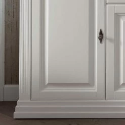 Besorgen 😀 202x91x45 Country Anrichte In Weiß & Eiche - Henry 🤩 -Reanna Shop 202x91x45 country anrichte in weiss eiche aus massivholz henry 03