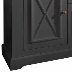 Budget 🎁 209x88x42 Landhaus Sideboard Zweifarbig - Ustricia ✨ -Reanna Shop 209x88x42 landhaus sideboard zweifarbig in grau eichefarben aus kiefer ustricia 02