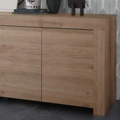 Großhandel ⌛ 210x81x42 Sideboard Mit Zwei Doppeltüren - Karika ✨ -Reanna Shop 210x81x42 sideboard mit zwei doppeltueren in dekor eiche karika 03