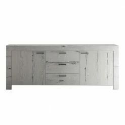 Neu ⌛ 210x83 Cm Sideboard In Weißeiche - Izento 🧨