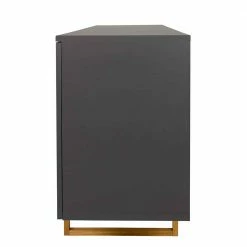 Großhandel ⭐ 216x78x43 Sideboard In Anthrazit & Eiche - Dravus 👍 -Reanna Shop 216x78x43 sideboard in anthrazit eiche buegelgestell aus massivholz dravus 05