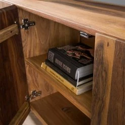 Coupon 🧨 220x75x40 Sideboard Aus Nussbaum Massivholz - Pepepa ✨ -Reanna Shop 220x75x40 sideboard aus nussbaum massivholz mit metallfuessen pepepa 04