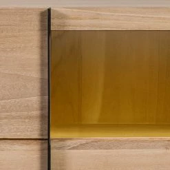 Großhandel 🛒 223x90x48 Großes Sideboard Aus Teak - Nekella 😍 -Reanna Shop 223x90x48 grosses sideboard aus teak mit led beleuchtung nekella 05