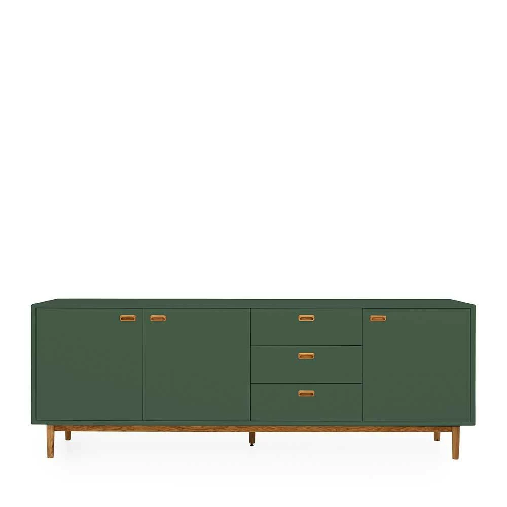 Brandneu ✨ 225x80x44 Sideboard In Dunkelgrün - Cusern ❤️ 2 Brandneu ✨ 225x80x44 Sideboard In Dunkelgrün - Cusern ❤️ – Bild 2