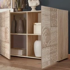 Bester Verkauf 🌟 241 Cm Langes Sideboard In Eiche Sonoma Dekor - Bielvas ✨ -Reanna Shop 241 cm langes sideboard in eiche sonoma dekor mit druck bielvas 03