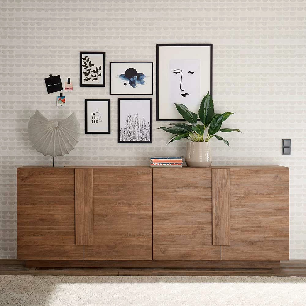 Top 10 🌟 241x90x44 Sideboard In Natur Holzoptik - Basento II 🔥 2 Top 10 🌟 241x90x44 Sideboard In Natur Holzoptik - Basento II 🔥 – Bild 2