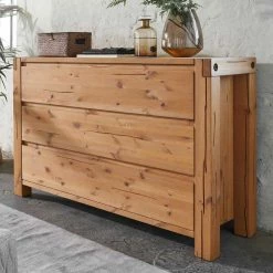Am billigsten 🎁 3 Schubladen Kommode Aus Kiefer In Honig - Mimdos 😍