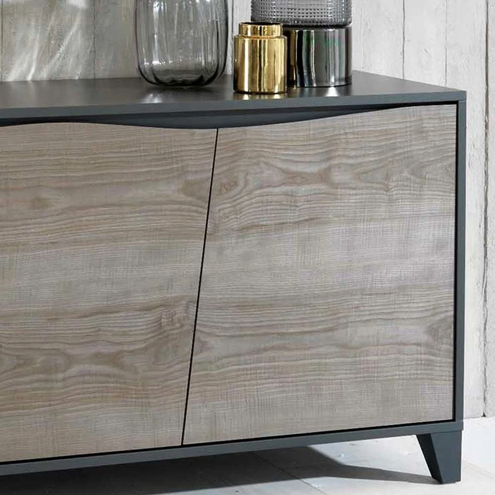 Am billigsten 😉 3 Türen Sideboard In Grau Holz Furnier - Promo 🛒 5 Am billigsten 😉 3 Türen Sideboard In Grau Holz Furnier - Promo 🛒 – Bild 5