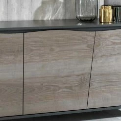 Am billigsten 😉 3 Türen Sideboard In Grau Holz Furnier - Promo 🛒 11 Am billigsten 😉 3 Türen Sideboard In Grau Holz Furnier - Promo 🛒 -Reanna Shop 3 tueren sideboard in grau holz furnier anthrazit mdf promo 05