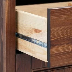 Angebote 🤩 3-türige Holzkommode Mit 3 Schubladen - Luvin ❤️ -Reanna Shop 3 tuerige holzkommode mit 3 schubladen aus kiefer in dunkelbraun luvin 04