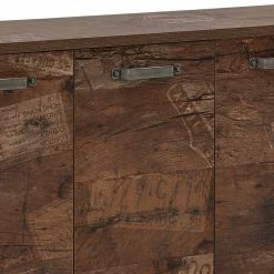 Rabatt ❤️ 3-türige Kommode 117x74x34 Cm - Versuvia 🌟 -Reanna Shop 3 tuerige kommode 117x74x34 cm in eiche dunkel dekor versuvia 04