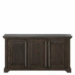 Brandneu 😉 3-türige Kommode Aus Kiefer In Dunkel Lackiert - Syvila 🥰 8 Brandneu 😉 3-türige Kommode Aus Kiefer In Dunkel Lackiert - Syvila 🥰 -Reanna Shop 3 tuerige kommode aus kiefer in dunkel lackiert mit stangengriff metall syvila 02