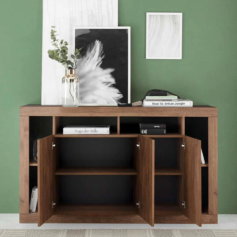 Rabatt 👍 3-türige Kommode Mit 6 Offenen Fächern - Cosmonata 😉 3 Rabatt 👍 3-türige Kommode Mit 6 Offenen Fächern - Cosmonata 😉 – Bild 3