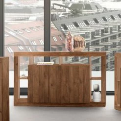 Rabatt 👍 3-türige Kommode Mit 6 Offenen Fächern - Cosmonata 😉 9 Rabatt 👍 3-türige Kommode Mit 6 Offenen Fächern - Cosmonata 😉 -Reanna Shop 3 tuerige kommode mit 6 offenen faechern in natur holzoptik 172x102x42 cosmonata 03