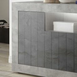 Top 10 ✨ 3-türige Kommode Mit Regal-Fach - Reading ❤️ -Reanna Shop 3 tuerige kommode mit regal fach in dunklem grau beton grau reading 03