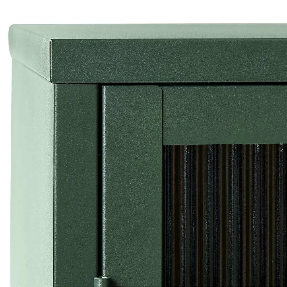 Budget ⌛ 3-türige Stahl Kommode In Dunkelgrün Mit Glas - Mela ✨ 6 Budget ⌛ 3-türige Stahl Kommode In Dunkelgrün Mit Glas - Mela ✨ – Bild 6