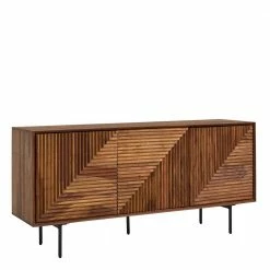 Bestes Angebot 😉 3-türiges Designer Sideboard Aus Massivholz - Madrino 🛒