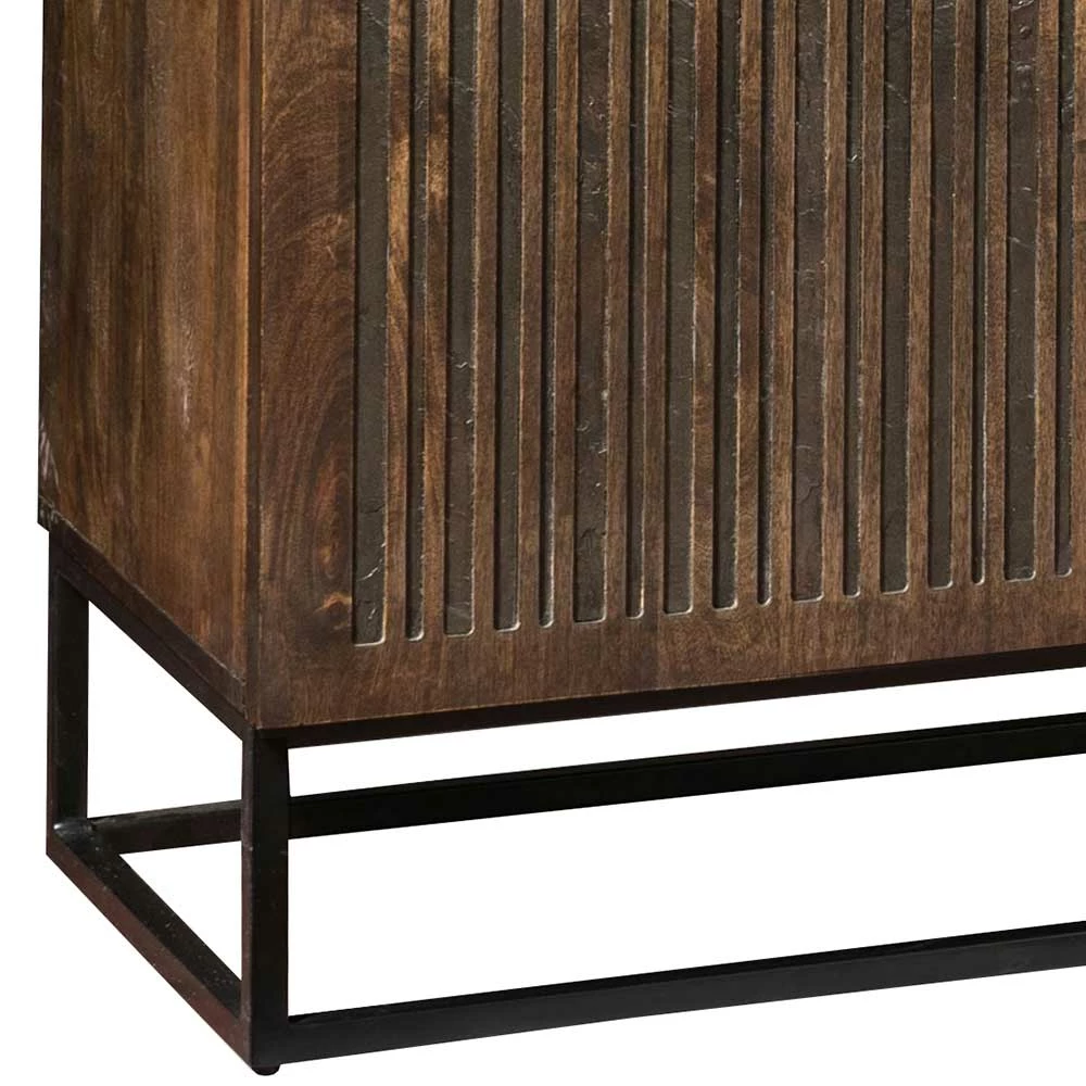 Angebote ⌛ 3-türiges Holz Sideboard Mit Bügelgestell - Lyrica ⭐ 5 Angebote ⌛ 3-türiges Holz Sideboard Mit Bügelgestell - Lyrica ⭐ – Bild 5