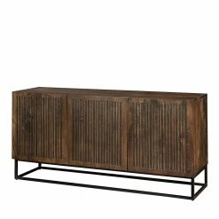 Angebote ⌛ 3-türiges Holz Sideboard Mit Bügelgestell - Lyrica ⭐