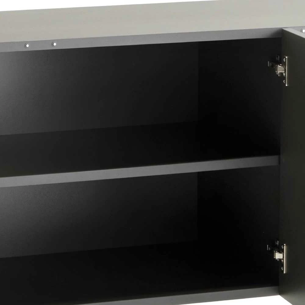 Billig 🔔 3-türiges Sideboard In Grau & Nussbaum - Dioba ✨ 6 Billig 🔔 3-türiges Sideboard In Grau & Nussbaum - Dioba ✨ – Bild 6