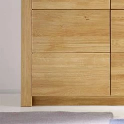 Rabatt 👏 3-türiges Sideboard Landuva Mit Schublade 🔔 10 Rabatt 👏 3-türiges Sideboard Landuva Mit Schublade 🔔 -Reanna Shop 3 tueriges sideboard schublade asteiche geoelt 163cm breit landuva 04