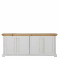 Schlussverkauf 😉 4-türige Kommode - Modernes Landhaus - Eyzaco ✔️ -Reanna Shop 4 tuerige kommode modernes landhaus in weiss honig aus kiefer eyzaco 02