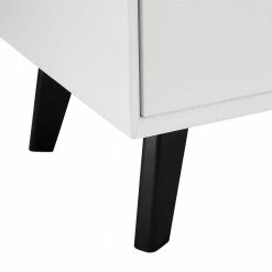 Aktion 🛒 6 Schubladen Kommode In Weiß Mit Schwarz - Vasdov 🔥 -Reanna Shop 6 schubladen kommode in weiss mit schwarz skandi stil modern vasdov 04