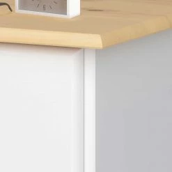 Bestpreis 🔔 9 Schubladen Kommode Mit Sockelgestell - Cordenas 🎁 -Reanna Shop 9 schubladen kommode mit sockelgestell in weiss natur 134x79x39 cordenas 03