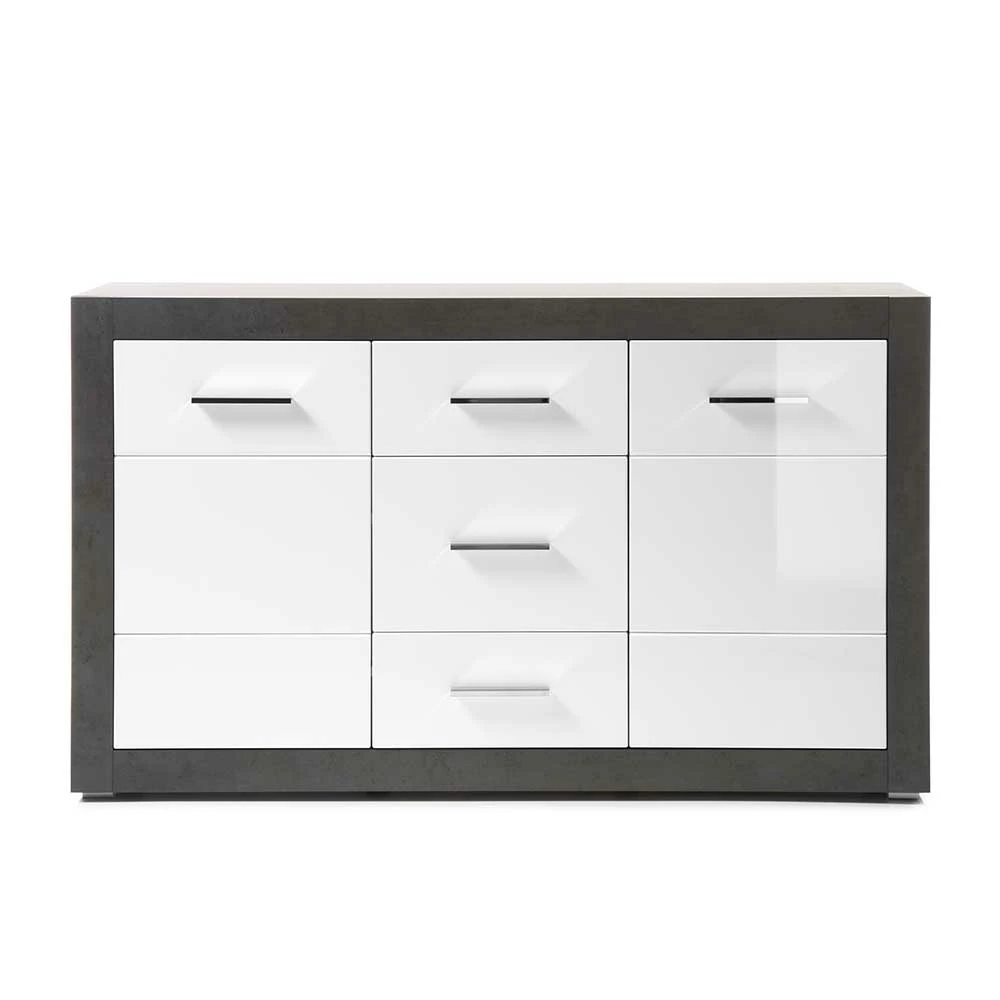Bestes Angebot 👍 97cm Hohes Hochglanz Sideboard In Weiß - Istensa ⭐ 3 Bestes Angebot 👍 97cm Hohes Hochglanz Sideboard In Weiß - Istensa ⭐ – Bild 3
