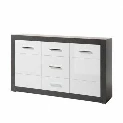 Bestes Angebot 👍 97cm Hohes Hochglanz Sideboard In Weiß - Istensa ⭐